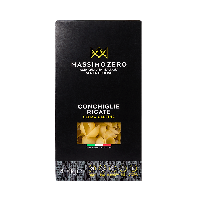 Conchiglie Rigate pasta shape by Massimo Zero