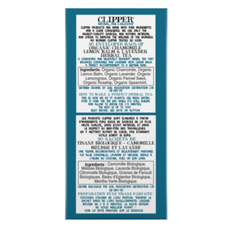 Clipper Infusion Tea - Snore & Peace (20 Bags)