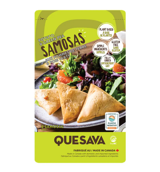 Potato & Green Pea Samosas By Quesava (425g)