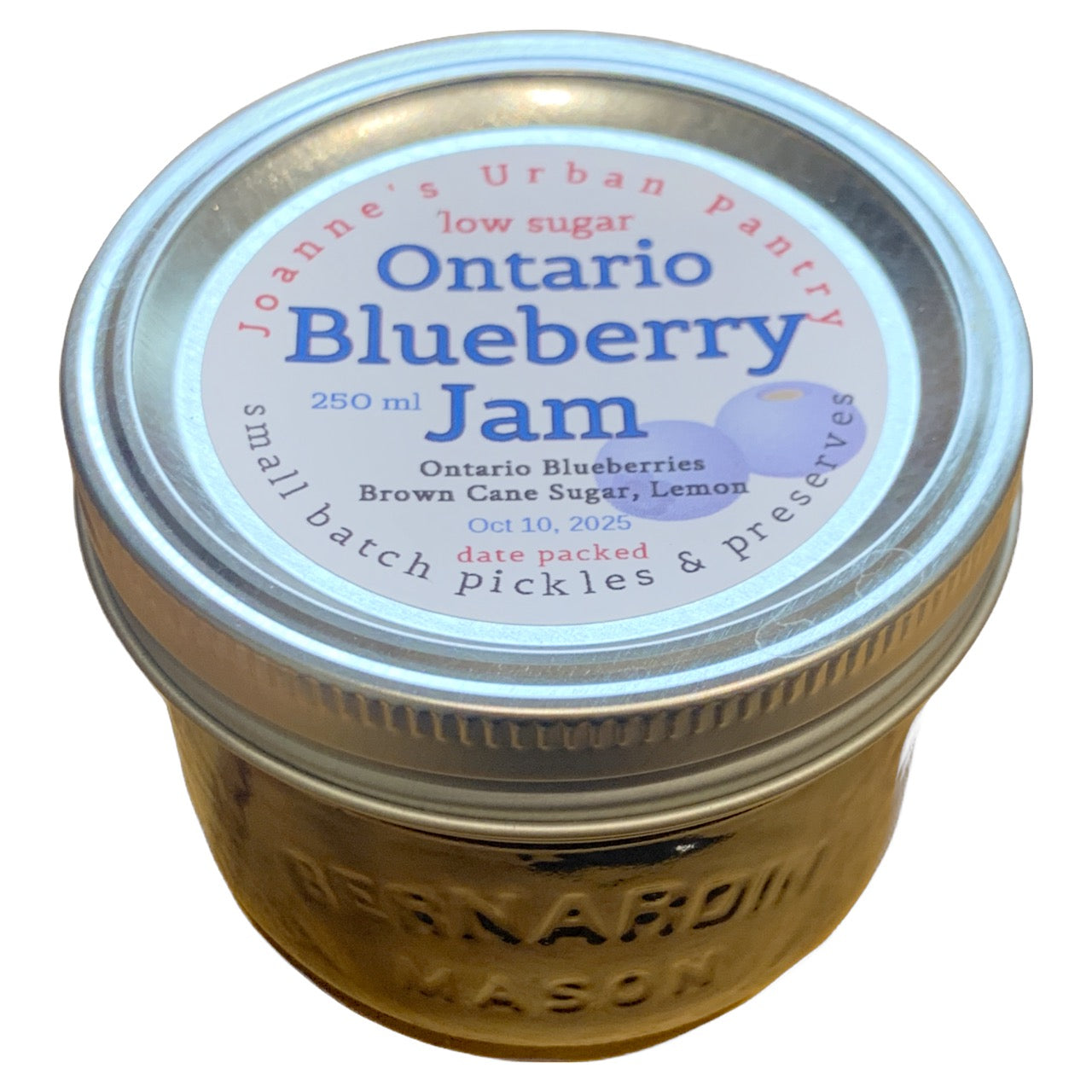 Confiture de bleuets de l'Ontario