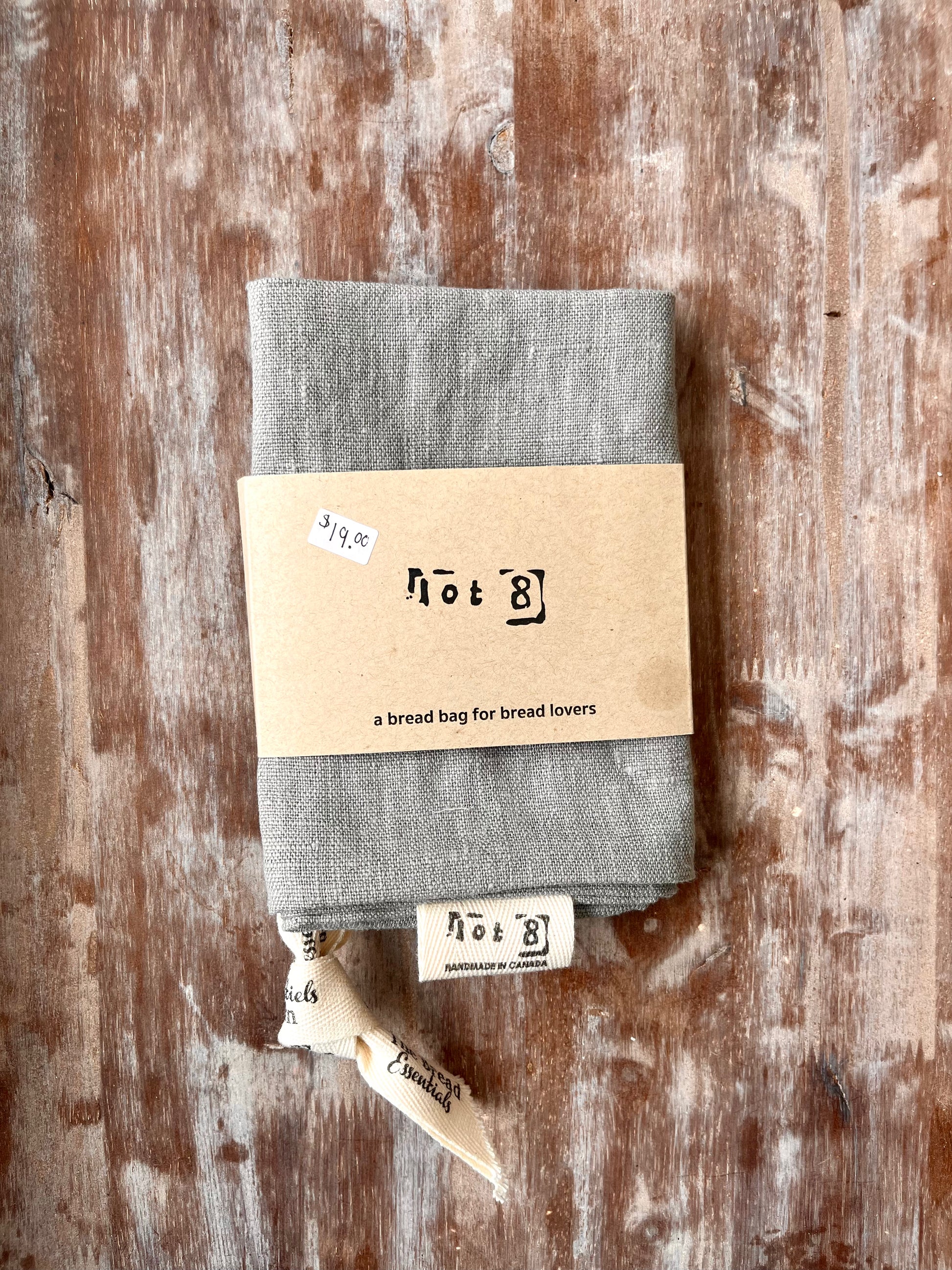 Linen baguette bag sale