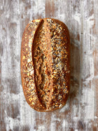 Free Form Multigrain Sourdough Bread