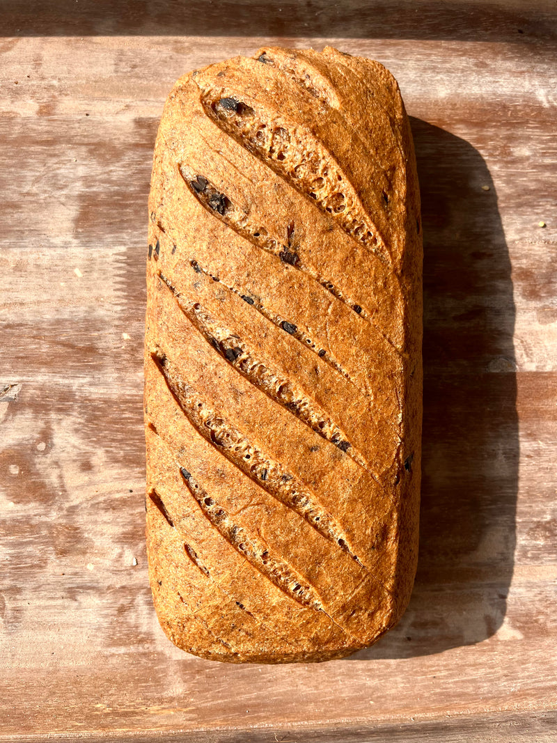 Pain au levain aux olives