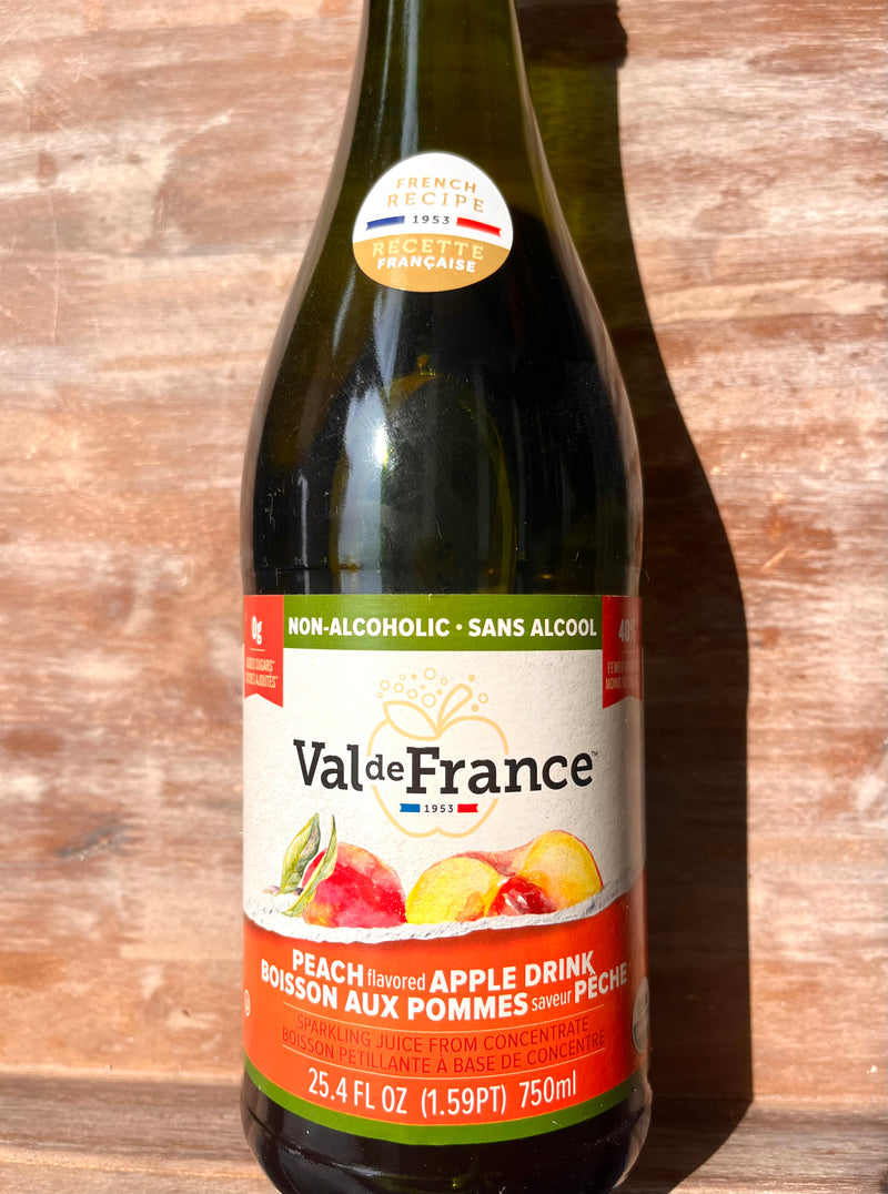 Peach Flavoured Apple Sparkling Juice By Val de France