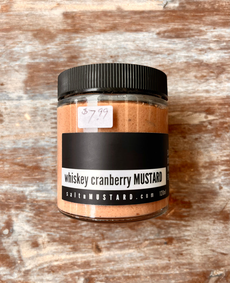 Whiskey Cranberry Mustard By Salt + Mustard