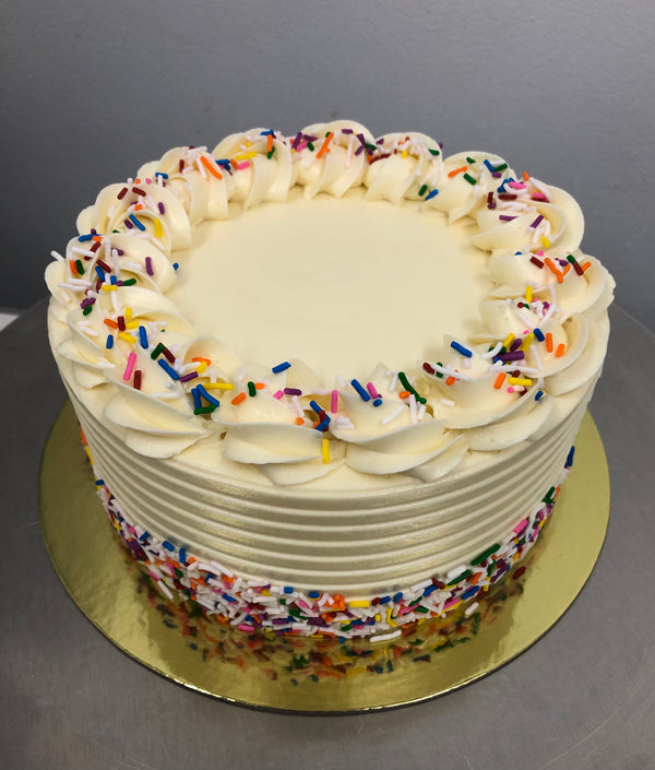 6” Vanilla cake- Pre-Order 72 Hours In Advance (Available for Store Pick-Up Only)