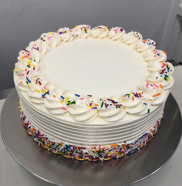 9" Vanilla Cake - Pre-Order 72 Hours in Advance (Available for Store Pick-Up Only)