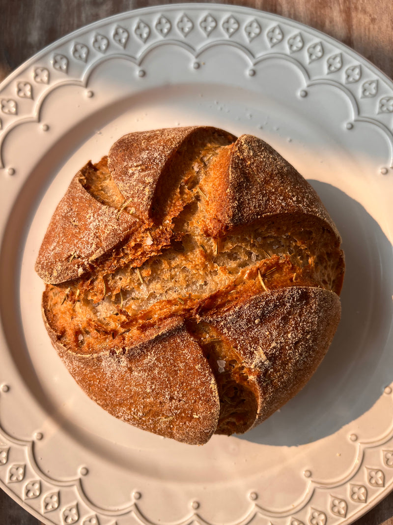 Pain au levain au romarin