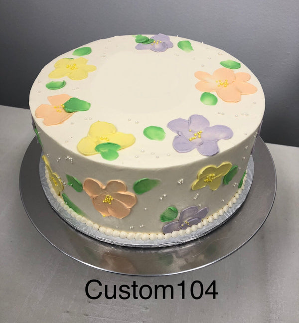 9” Custom Cake 104 - pre-order 72 hours in advance - Available for store pick-up only