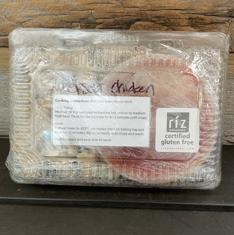 Repas de poulet aigre-doux