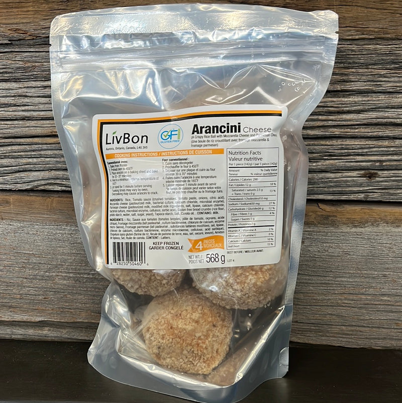 Fromage Arancini 5 oz (4 par sac) Mozzarella et Parmesan