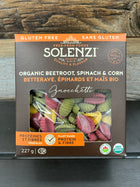 Organic Beetroot, Spinach & corn Gnocchetti from Solenzi