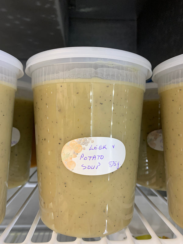 Leek and Potato Soup 900gr - available in store only - on demand only