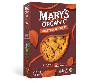 Mary's Organic Plant Based Cheddar Flavour Crackers