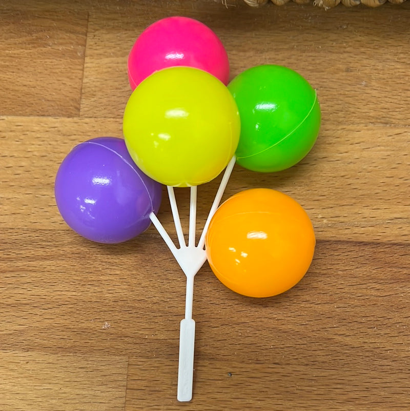 Ballons multicolores pour décorer un gâteau (1pc)