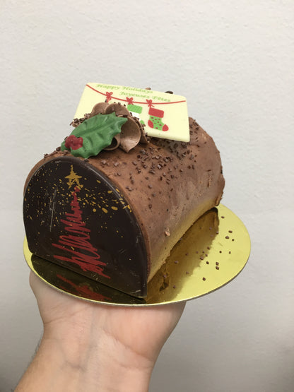 Bûche de yul moka 5"x 12" (disponible en magasin seulement)