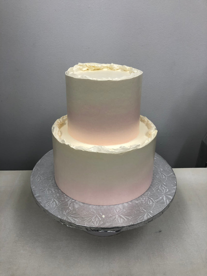 Gâteau Ombre Rose Clair à 2 Niveaux