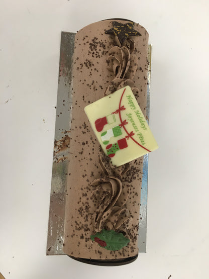 Bûche de yul moka 5"x 12" (disponible en magasin seulement)