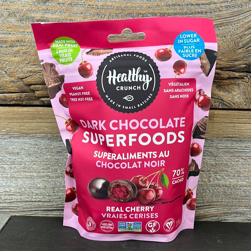 Healthy Crunch Cherry Dark Chocolate Superfoods - 235 Grams